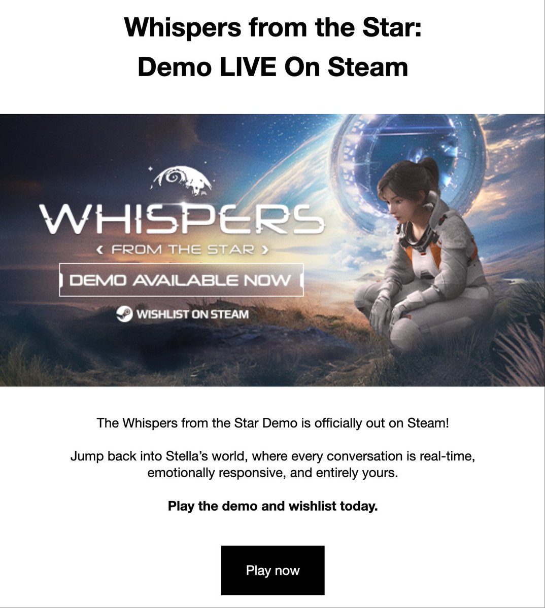 米哈游AI游戏《The Whispers from the Star》